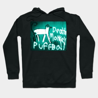 Death Monkey Puffball Teal Hoodie